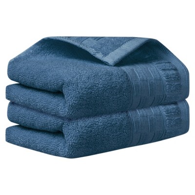 Unique Bargains Plaid Pattern Highly Absorbent Towel for Bathroom Camping Gym 2 Packs