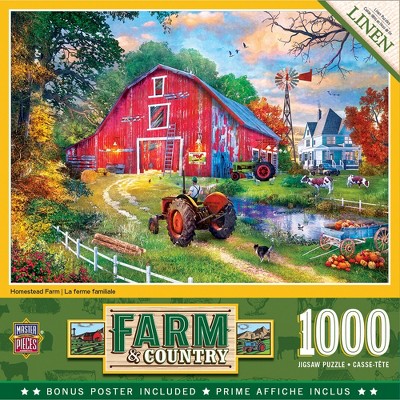 MasterPieces Farm Country Puzzles Collection - Homestead Farm 1000 Piece Jigsaw Puzzle