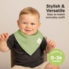 8pk Organic Baby Bandana Bibs, Baby Drool Bibs for Baby Boy, Girl, Baby Bibs for Infant, Newborn - 4 of 4