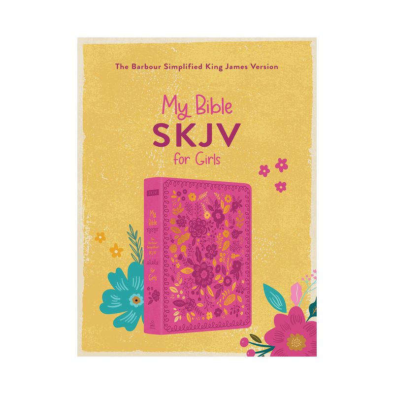 My Bible Skjv for Girls (Pink and Gold Florals) - by  Christopher D Hudson (Leather Bound), 1 of 2