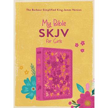 My Bible Skjv for Girls (Pink and Gold Florals) - by  Christopher D Hudson (Leather Bound)
