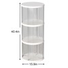 NicBex Rotating Bookshelf with Small Footprint Bookcases for Living Room Home Office - 3 of 4