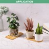 Unique Bargains Multipurpose Use Durable Reusable Natural Material Plant Saucer - 4 of 4