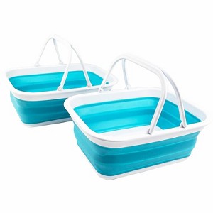SAMMART 9.2L (2.37Gallon) Collapsible Tub with Handles - 1 of 4