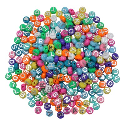 Hygloss ABC Beads, Assorted Colors, Pack of 300 (Pack of 2)