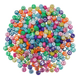 Hygloss ABC Beads, Assorted Colors, Pack of 300 (Pack of 2) - 1 of 1