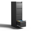 4 Drawer File Cabinet, Metal Filing Cabinets With Lock For A4/Letter/Legal Size File, Steel Vertical File Storage Cabinet For Home Office - 2 of 4