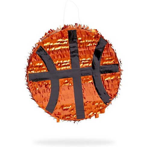 20” Tall Basketball Jersey Pinata Orange & Blue Color Game Day Slam Dunk March Madness Dribble Basketball Party Supplies Decoration Sports Balls Fan