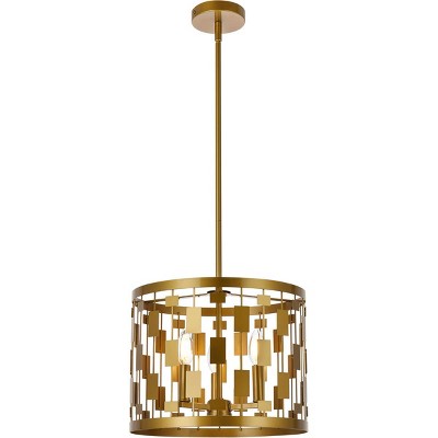 Elegant Lighting Levante 3 Lights Pendant In Brass : Target