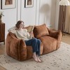 KTMBDW Bean Bag Chair for Adults, Bean Bag Sofa, Ultra Soft Love Seat Mini Sofa Couch, Faux Fur Reading Chair for Living Room Bedroom - 3 of 4