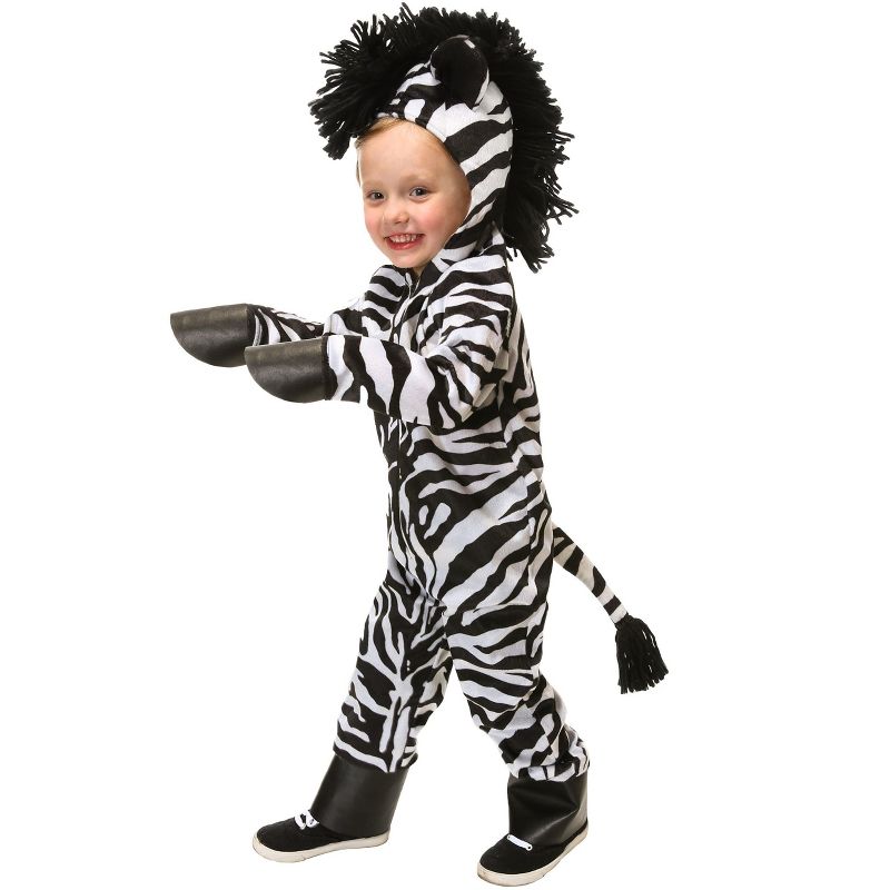 HalloweenCostumes.com Wild Zebra Costume for Toddlers, 1 of 2