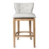 Maven Lane Hugo Fabric Wingback Bar Height Stool - 2 of 4