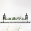 Transpac Metal 44.25 in. Gray Christmas Lantern Stocking Holder - 2 of 3