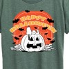 Women's - Peanuts - Peanuts Retro Halloween Short Sleeve Graphic T-Shirt - 2 of 4