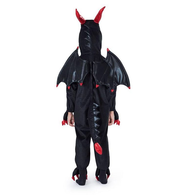 Dress Up America Black Dragon Costume for Kids, 3 of 5