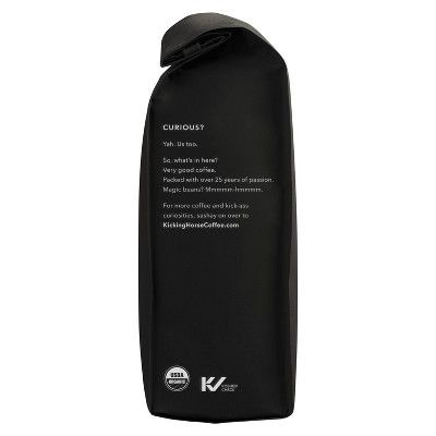 Kick Ass Organic Dark Roast Whole Bean Coffee - 10oz
