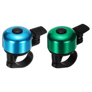 Unique Bargains Aluminum Loud Crisp Clear Sound Mini Bicycle Bells 2 Pcs - 1 of 4