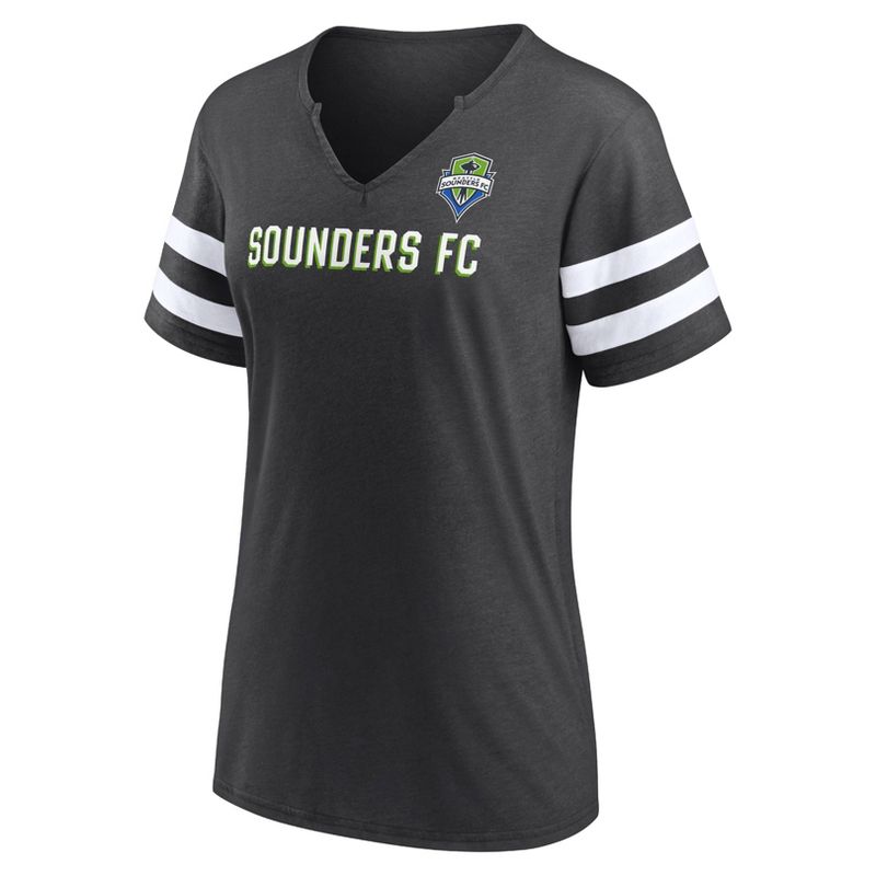 MLS Seattle Sounders FC Women&#39;s Split Neck Team Specialty T-Shirt, 2 of 4