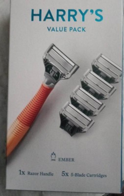 Harry's Value Pack Non-disposable Razor Handle - Orange - 6ct : Target