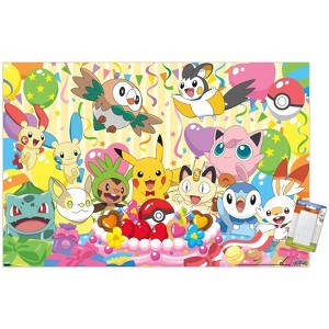 Trends International Pokémon - Birthday Party Unframed Wall Poster Prints - 1 of 4