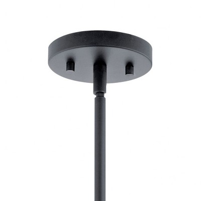 Crosby Minimalist Black Steel Mini Pendant with Clear Glass Shade