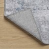 MontVoo Soft Abstract Washable Area Rug Gray Teal - 4 of 4
