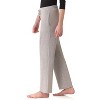 Rekucci Women’s Soft Knit Straight Leg Loungewear Pants with Pockets – Mid-Rise, Drawstring Waist, Relaxed Fit - 2 of 3