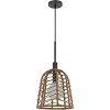 Cal Parkton 60W Metal Pendant with Burlap Roped Shade - 2 of 4