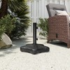Pellebant Patio Umbrella Base with Wheels Decorative Pentagon Black 42lbs - 2 of 4