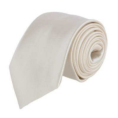 Ctm Men's Classic Solid Tie, Ivory : Target