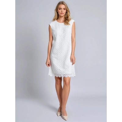 Cap Sleeve Lace Sheath Dress