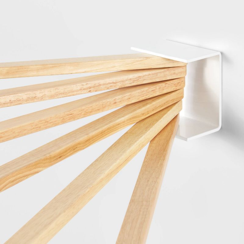 Small Space Wall Mounted Drying Rack White - Brightroom&#8482;, 4 of 10