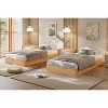 Minimalist Wood Platform Bed Frame Twin Size - No Box Spring Needed, Low Profile Full Floor Contact, Sturdy Slats, No Headboard - 2 of 4