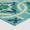 Jada Geometric Outdoor Rug Blue/Green - Christopher Knight Home - image 2 of 4