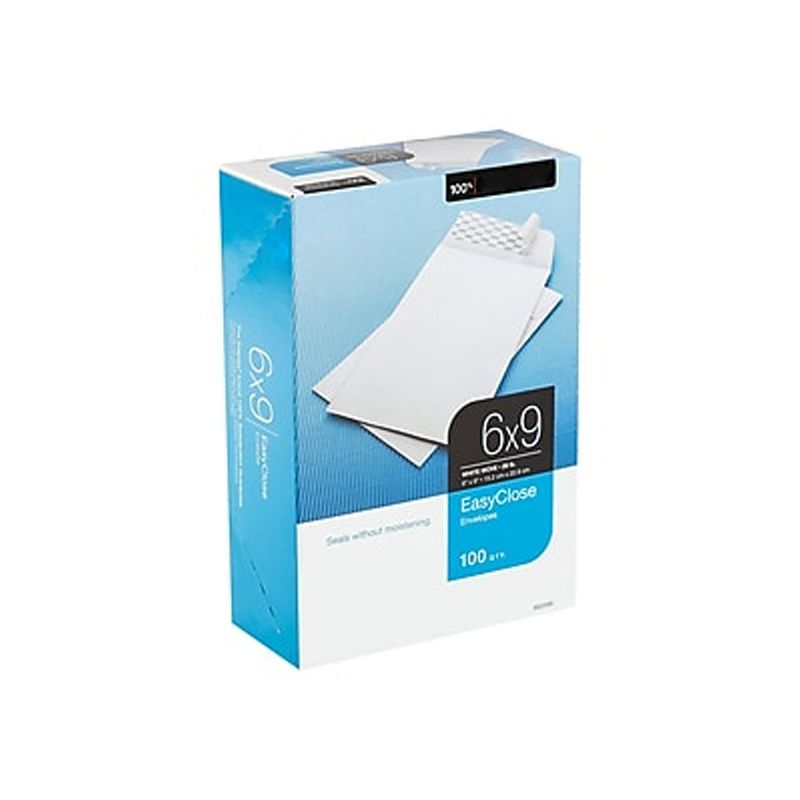 MyOfficeInnovations EasyClose Catalog Envelopes 6' x 9" White Wove 100/Box (20139) 892099, 5 of 6