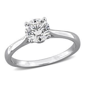 CREATED FOREVER | Sterling Silver 1 CT TGW Lab-Grown Diamond Engagement Ring - 1 of 4