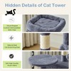 Lyngins 44 Inch Multi-Level Cat Tree Tower, Interactive Cat Tower with Cat Scratching Post & Hammock, Cat House for 2-3 Cats (Includes Cat Toys) - 4 of 4