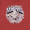 Women's Marvel Floral Carol Danvers T-Shirt - 2 of 4