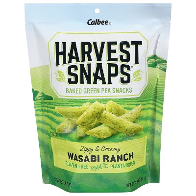 Harvest Snaps Green Pea Snack Crisps Wasabi Ranch - 3.3oz