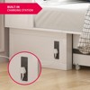 Mjkone Murphy Bed Cabinet Queen Size with Mattress, Chest Bed with USB Charging Station,Drawers - 4 of 4