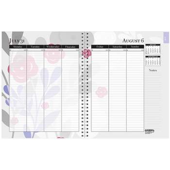 House of Doolittle® Monthly and Weekly Academic Calendar Planner, Wild Flower, July-August, 7" x 9"