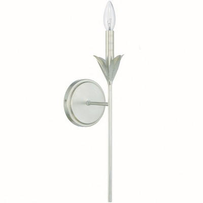 Crystorama Lighting Broche 1 - Light Sconce in  Antique Silver