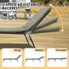 NicBex Portable Outdoor Lounge Chair, Heavy Duty Folding Camping Cot with 5-Angle Adjustable, 1200D Oxford Fabric, Includes Carry Bag, Green - 4 of 4