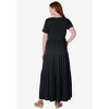 Woman Within Plus Size Short-Sleeve Tiered Dress - 3 of 4