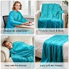 Catalonia Cozy Soft Wearable Blanket Cape for Adult, Fuzzy Snuggly Comfort TV Throw Blanket Wrap Shawl for Women and Men, Winter Cozy Gift - 3 of 4