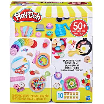 Play-Doh Kitchen Creations Grill 'n Stamp Playset for Kids 3 Years and Up  with 6 Non-Toxic Modeling Compound Colors and 7 Barbecue Toy Accessories