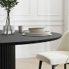 Dovelina Mid-Century Wood Round Dining Table Kitchen Table Dining Room Table for 4 People - 46", Black - 2 of 4