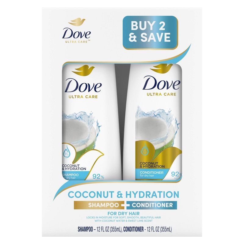 Dove Beauty Coconut &#38; Hydration Shampoo &#38; Conditioner Set - 12 fl oz/ 2ct, 3 of 11