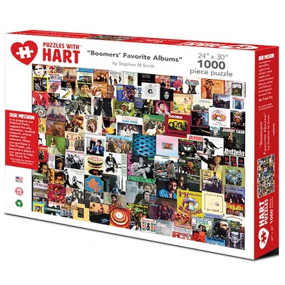 Boomers' Favorite Albums by Steve Smith, 24" x 30", 1000 Piece Puzzle