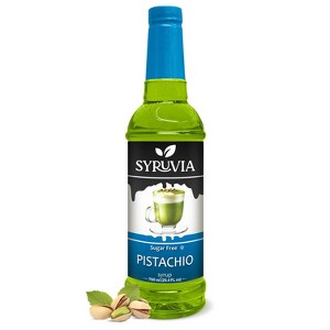Syruvia Sugar Free Pistachio Syrup - 25.4 fl oz. Premium Flavoring Syrup For Coffee - 1 of 4